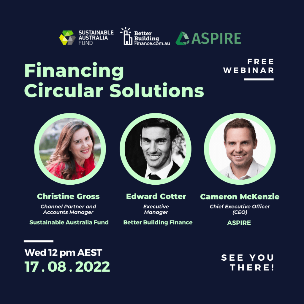 Financing Circular Solutions on August 17